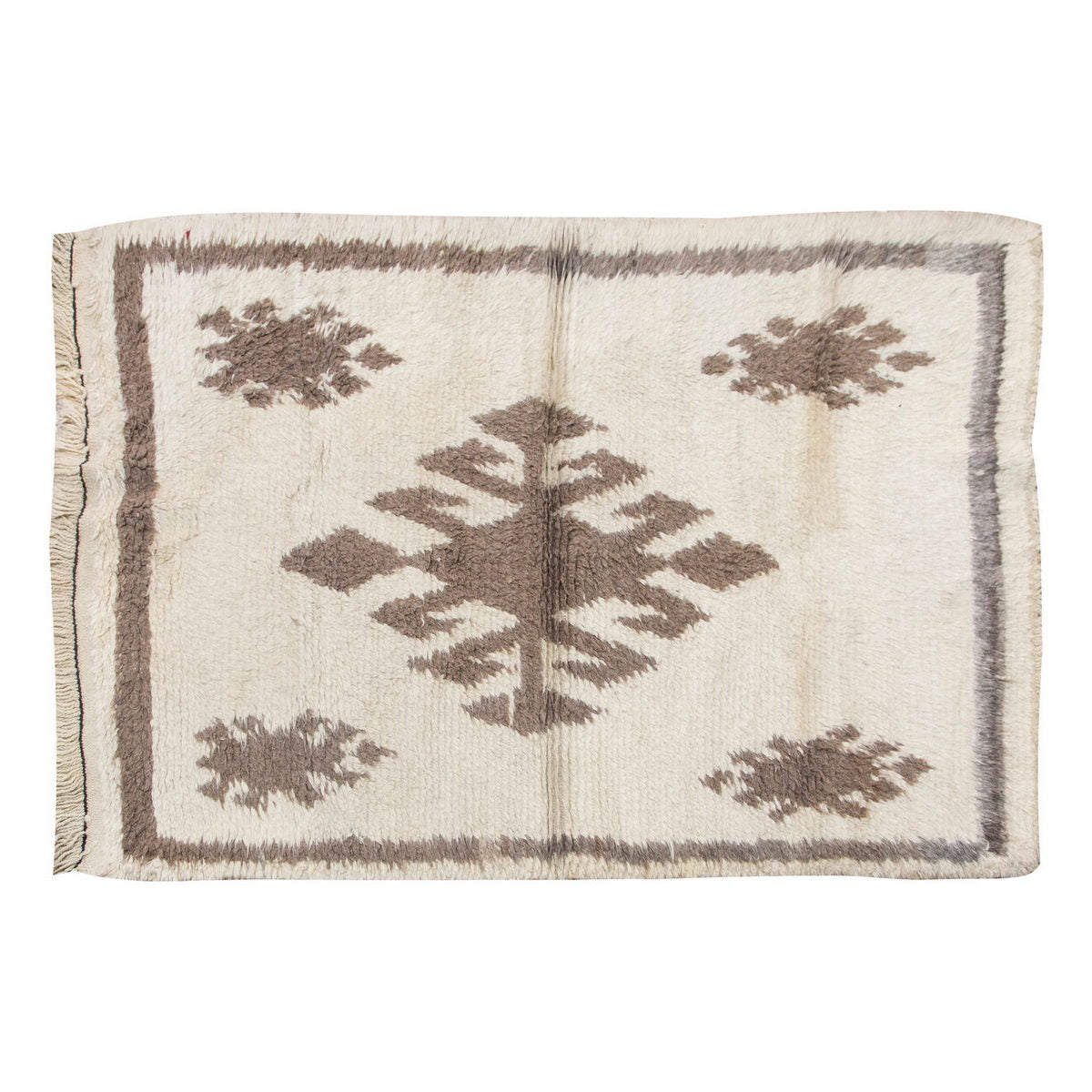 3'9"x6 ft Turkish Tulu,Tulu Rug, Karapınar Tulu Rug, Vintage Tulu 115 x 182 cm