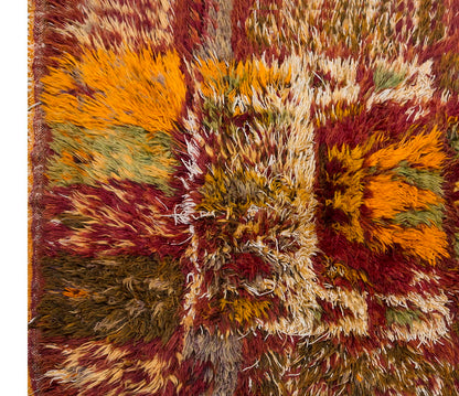 3'9"x8'4" ft Turkish Tulu,Tulu Rug, Karapınar Tulu Rug, Vintage Tulu 115 x 255 cm