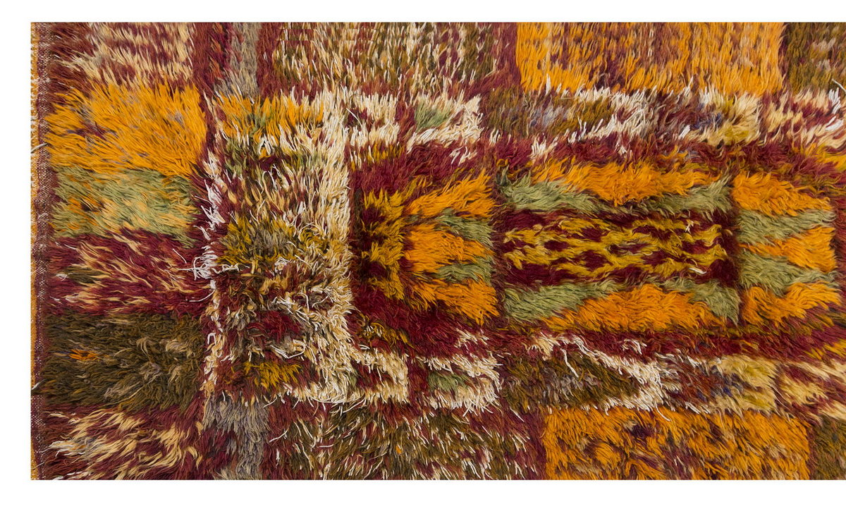 3'9"x8'4" ft Turkish Tulu,Tulu Rug, Karapınar Tulu Rug, Vintage Tulu 115 x 255 cm