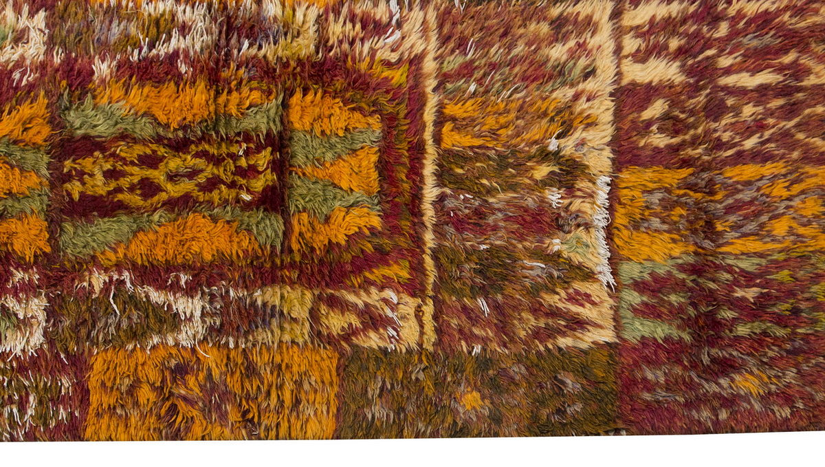 3'9"x8'4" ft Turkish Tulu,Tulu Rug, Karapınar Tulu Rug, Vintage Tulu 115 x 255 cm