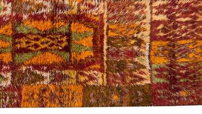 3'9"x8'4" ft Turkish Tulu,Tulu Rug, Karapınar Tulu Rug, Vintage Tulu 115 x 255 cm
