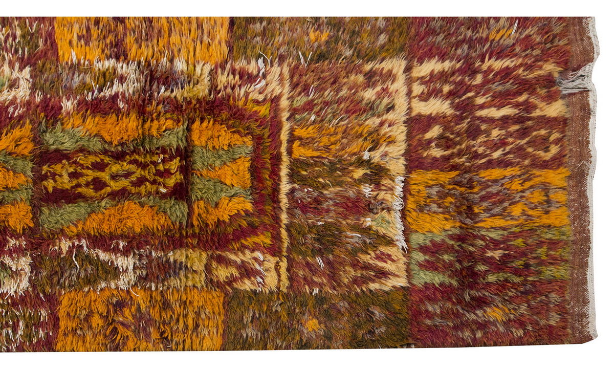 3'9"x8'4" ft Turkish Tulu,Tulu Rug, Karapınar Tulu Rug, Vintage Tulu 115 x 255 cm