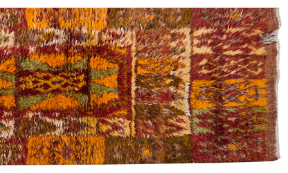 3'9"x8'4" ft Turkish Tulu,Tulu Rug, Karapınar Tulu Rug, Vintage Tulu 115 x 255 cm