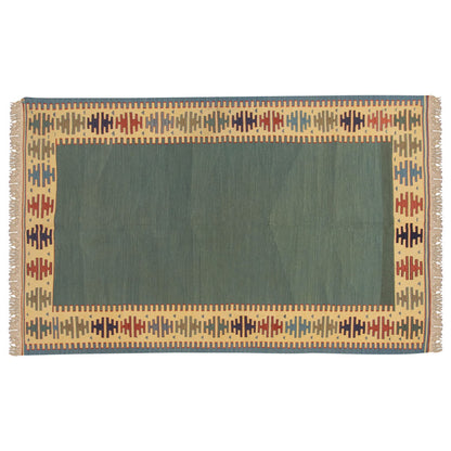 3.11x6.1 feet Kilim,4x6 Kilim Rug,Turkish Kilim Rug,Oushak Kilim,Handwoven Kilim, Handspun Wool Kilim Rug,New Kilim Rug,Natural Color Kilim