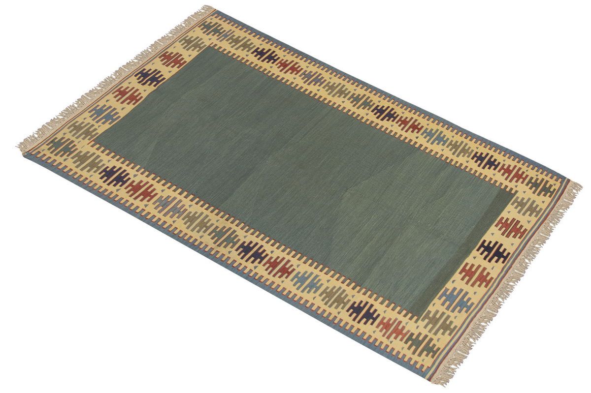 3.11x6.1 feet Kilim,4x6 Kilim Rug,Turkish Kilim Rug,Oushak Kilim,Handwoven Kilim, Handspun Wool Kilim Rug,New Kilim Rug,Natural Color Kilim