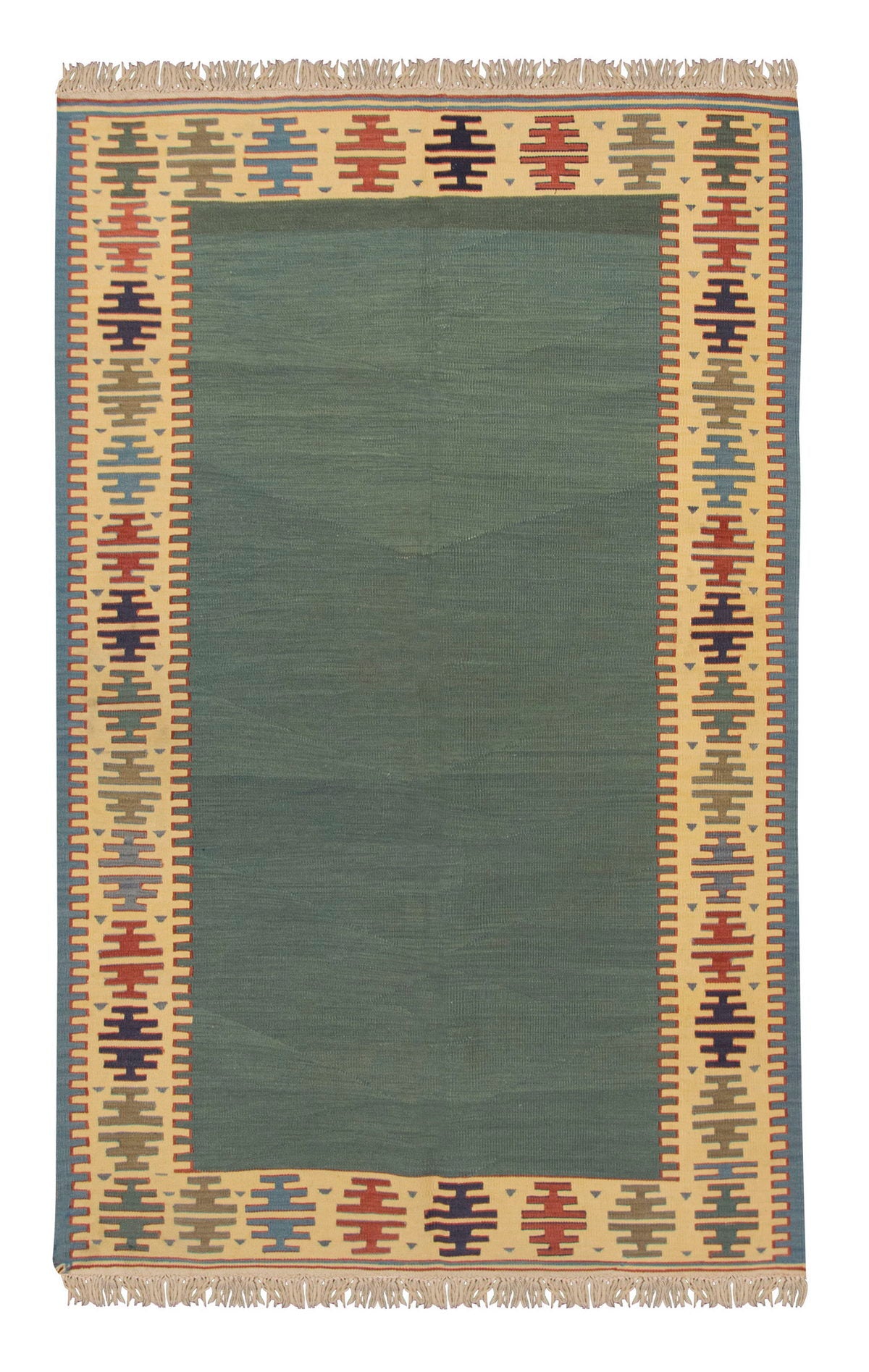 3.11x6.1 feet Kilim,4x6 Kilim Rug,Turkish Kilim Rug,Oushak Kilim,Handwoven Kilim, Handspun Wool Kilim Rug,New Kilim Rug,Natural Color Kilim