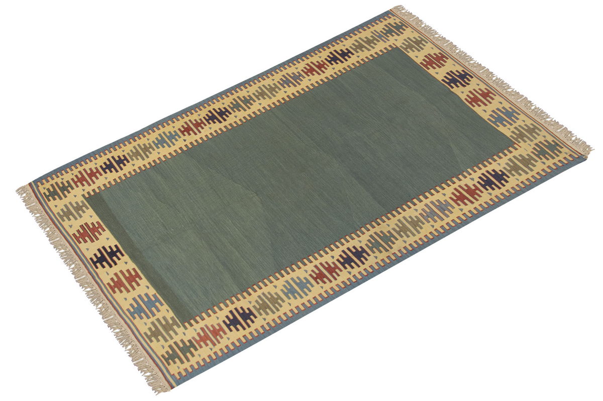 3.11x6.1 feet Kilim,4x6 Kilim Rug,Turkish Kilim Rug,Oushak Kilim,Handwoven Kilim, Handspun Wool Kilim Rug,New Kilim Rug,Natural Color Kilim