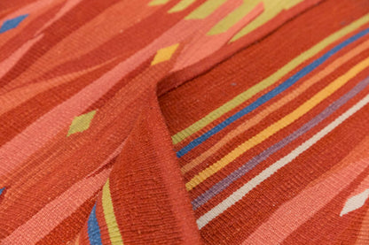 3 x 10.3  feet Kilim,3x10 Kilim Rug,Turkish Kilim Rug,Oushak Kilim,Handwoven Kilim, Handspun Wool Kilim Rug,New Kilim Rug,Natural Color Kilim