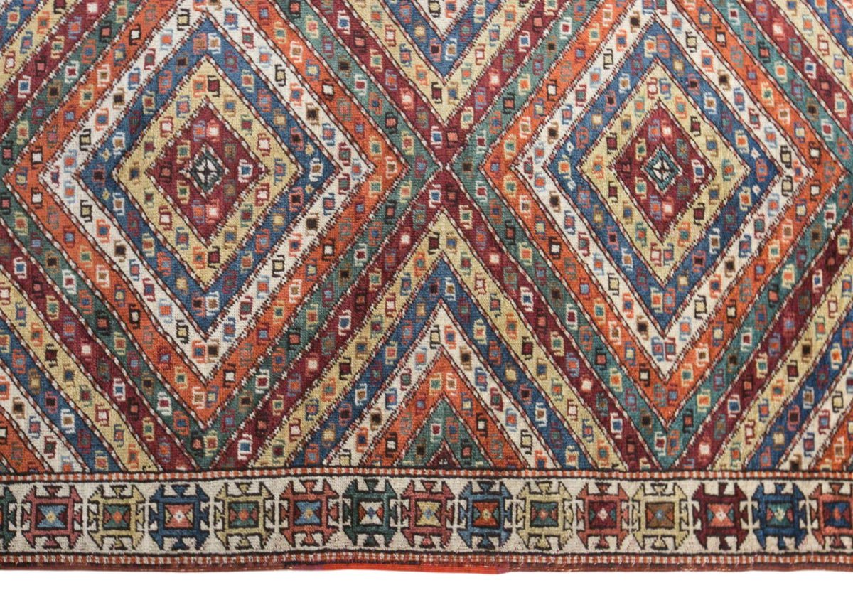 Vintage Turkish Rug, 102 × 190 cm / 3.3 x 6.2 ft Handmade Wool Rug