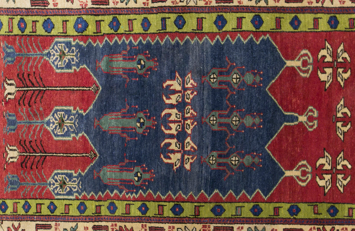Vintage Konya Rug, 125 × 175 cm / 4.1 x 5.7 ft Handmade Wool Rug