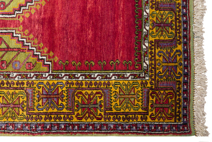 Vintage Konya Prayer Rug, 132 x 350 cm / 4.3 x 11 ft Handmade Wool Rug