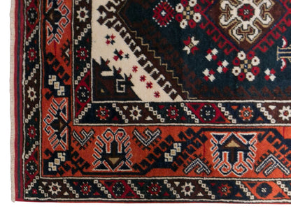 Vintage Dosemealti Nomadic Rug, 138 × 236 cm / 4.5 x 7.7 ft Handmade Wool Rug