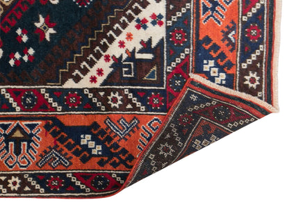 Vintage Dosemealti Nomadic Rug, 138 × 236 cm / 4.5 x 7.7 ft Handmade Wool Rug
