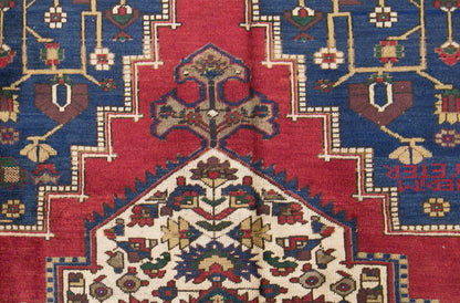 Vintage Konya Taspinar Vagireh Rug, 107 × 120 cm / 3.5 x 3.9 ft Handmade Wool Sample Carpet