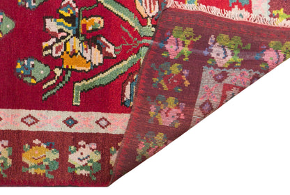 Vintage Konya Karapinar Rug, 142 × 183 cm / 4.7 x 6 ft Handmade Wool Rug, Turkish Floral Area Rug
