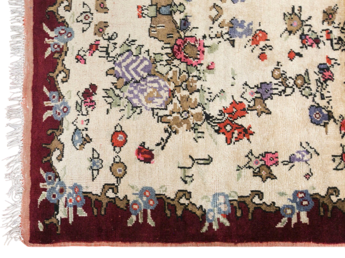 Vintage Konya Karapinar Rug, 143 × 210 cm / 4.7 x 6.9 ft Handmade Wool Rug