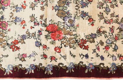 Vintage Konya Karapinar Rug, 143 × 210 cm / 4.7 x 6.9 ft Handmade Wool Rug