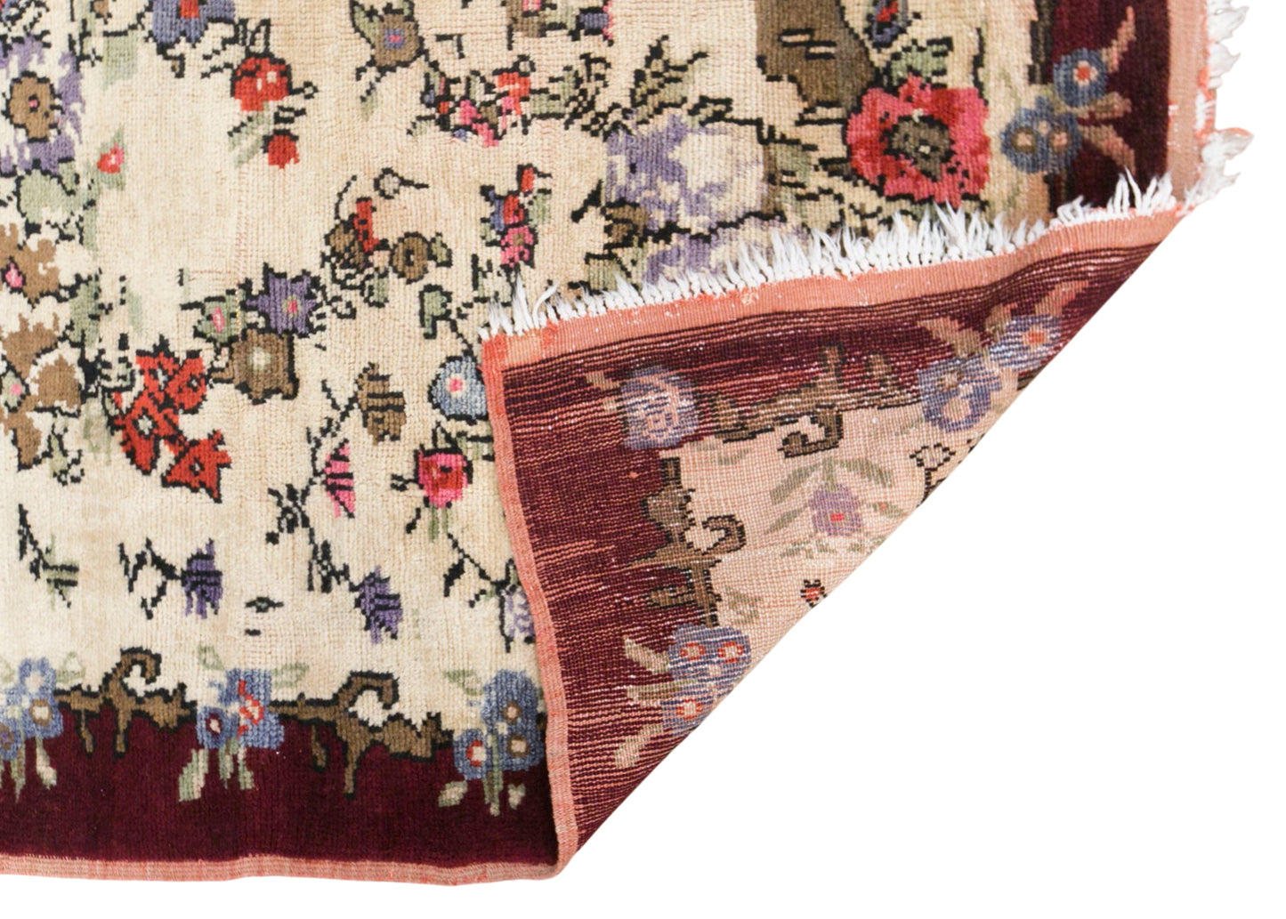 Vintage Konya Karapinar Rug, 143 × 210 cm / 4.7 x 6.9 ft Handmade Wool Rug