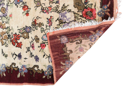 Vintage Konya Karapinar Rug, 143 × 210 cm / 4.7 x 6.9 ft Handmade Wool Rug