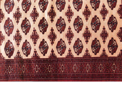 Vintage Turkmen Rug, 103 × 136 cm / 3.4 x 4.5 ft Handmade Wool Rug