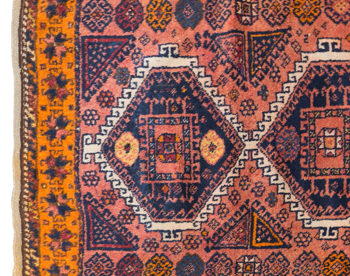 Vintage Malatya Adiyaman Rug, 135 × 260 cm / 4.4 x 8.5 ft Handmade Wool Rug