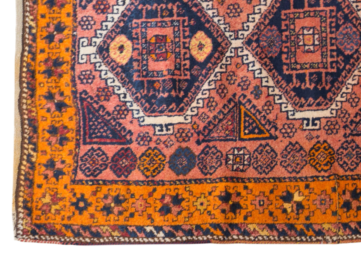 Vintage Malatya Adiyaman Rug, 135 × 260 cm / 4.4 x 8.5 ft Handmade Wool Rug