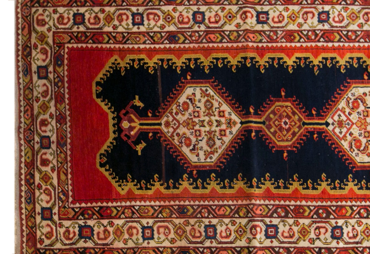 Vintage Turkish Runner Rug, 110 × 335 cm / 3.6 x 11 ft Handmade Wool Rug
