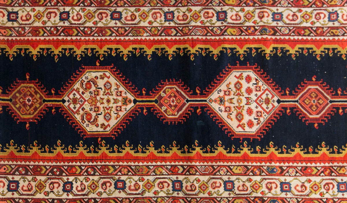 Vintage Turkish Runner Rug, 110 × 335 cm / 3.6 x 11 ft Handmade Wool Rug