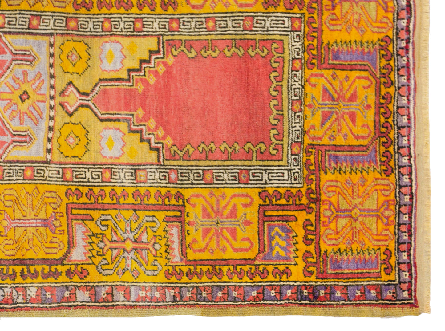Vintage Konya Prayer Rug, 118 × 160 cm / 3.9 x 5.2 ft Handmade Wool Rug