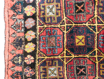 Vintage Konya Yatak Halisi Rug, 135 × 175 cm / 4.4 x 5.7 ft Handmade Wool Rug