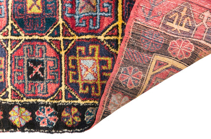 Vintage Konya Yatak Halisi Rug, 135 × 175 cm / 4.4 x 5.7 ft Handmade Wool Rug