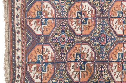 Vintage Turkmen Runner Rug, 96 × 220 cm / 3.1 x 7.2 ft Handmade Wool Rug