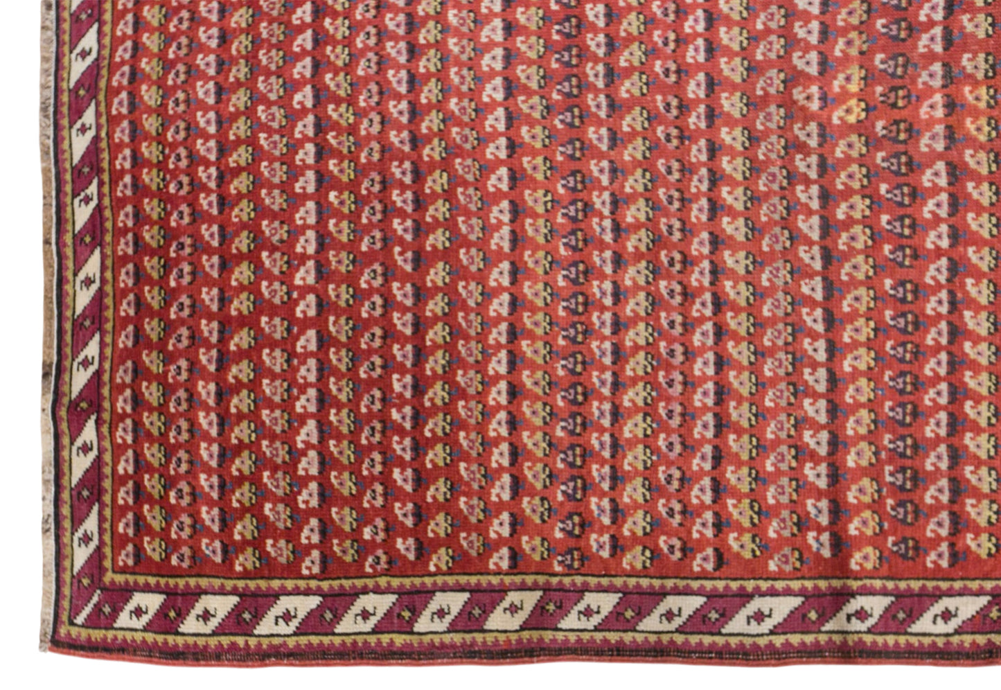 Vintage Turkish Runner Rug, 112 × 290 cm / 3.7 x 9.5 ft Handmade Wool Rug