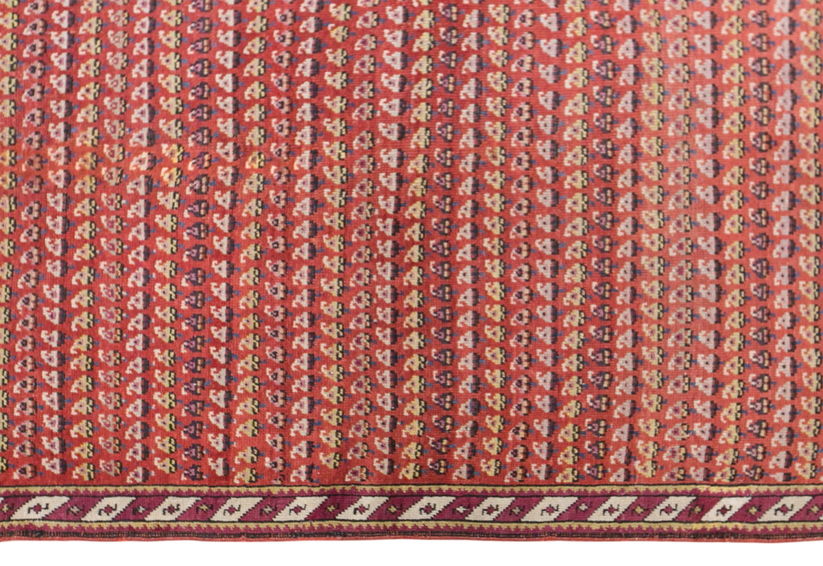 Vintage Turkish Runner Rug, 112 × 290 cm / 3.7 x 9.5 ft Handmade Wool Rug