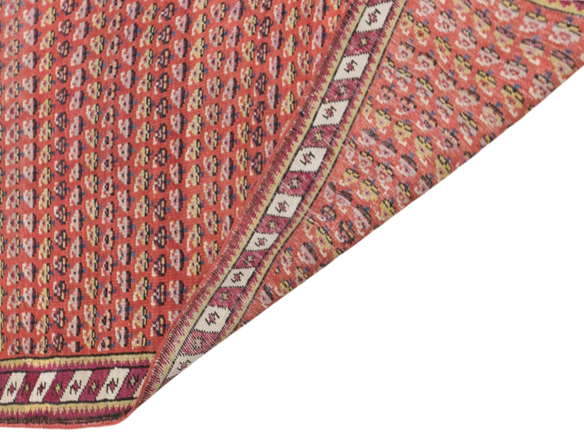 Vintage Turkish Runner Rug, 112 × 290 cm / 3.7 x 9.5 ft Handmade Wool Rug