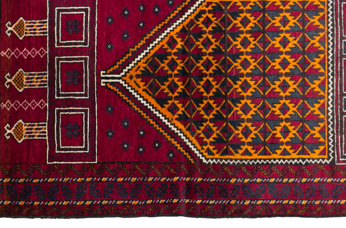 Vintage Turkmen Prayer Rug, 90 × 150 cm / 3 x 4.9 ft Handmade Wool Rug