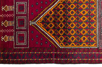 Vintage Turkmen Prayer Rug, 90 × 150 cm / 3 x 4.9 ft Handmade Wool Rug