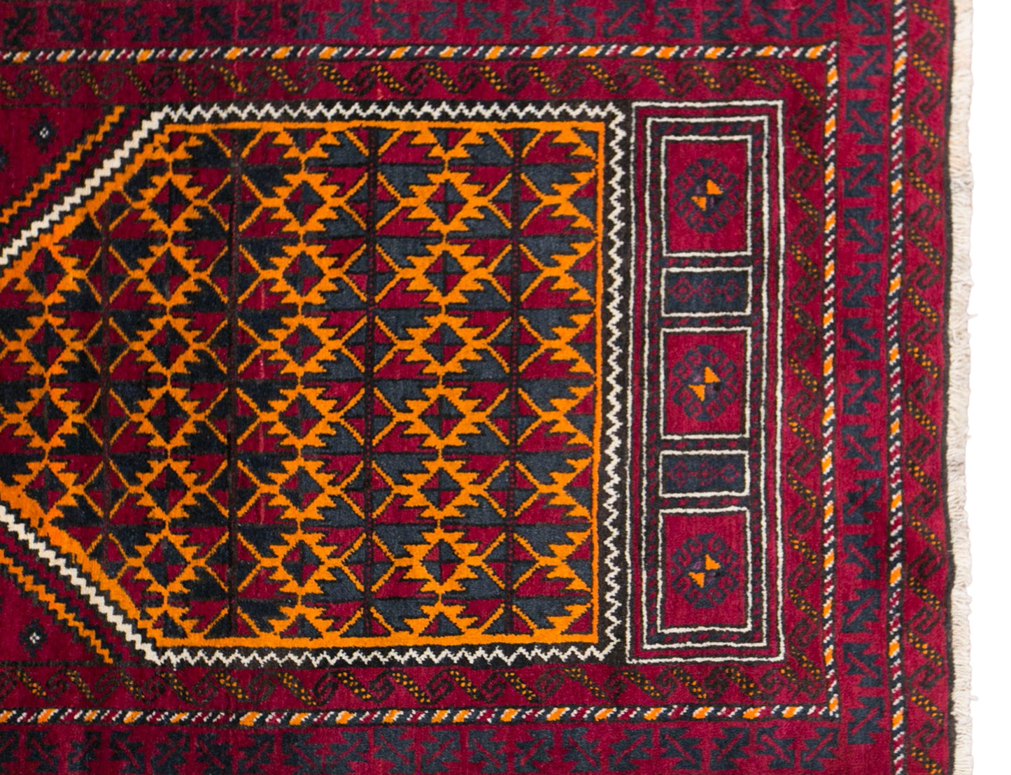 Vintage Turkmen Prayer Rug, 90 × 150 cm / 3 x 4.9 ft Handmade Wool Rug