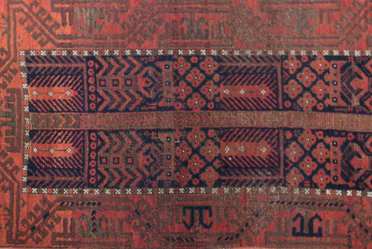 Vintage Baluch Rug, 75 × 150 cm / 2.5 x 4.9 ft Handmade Wool Rug