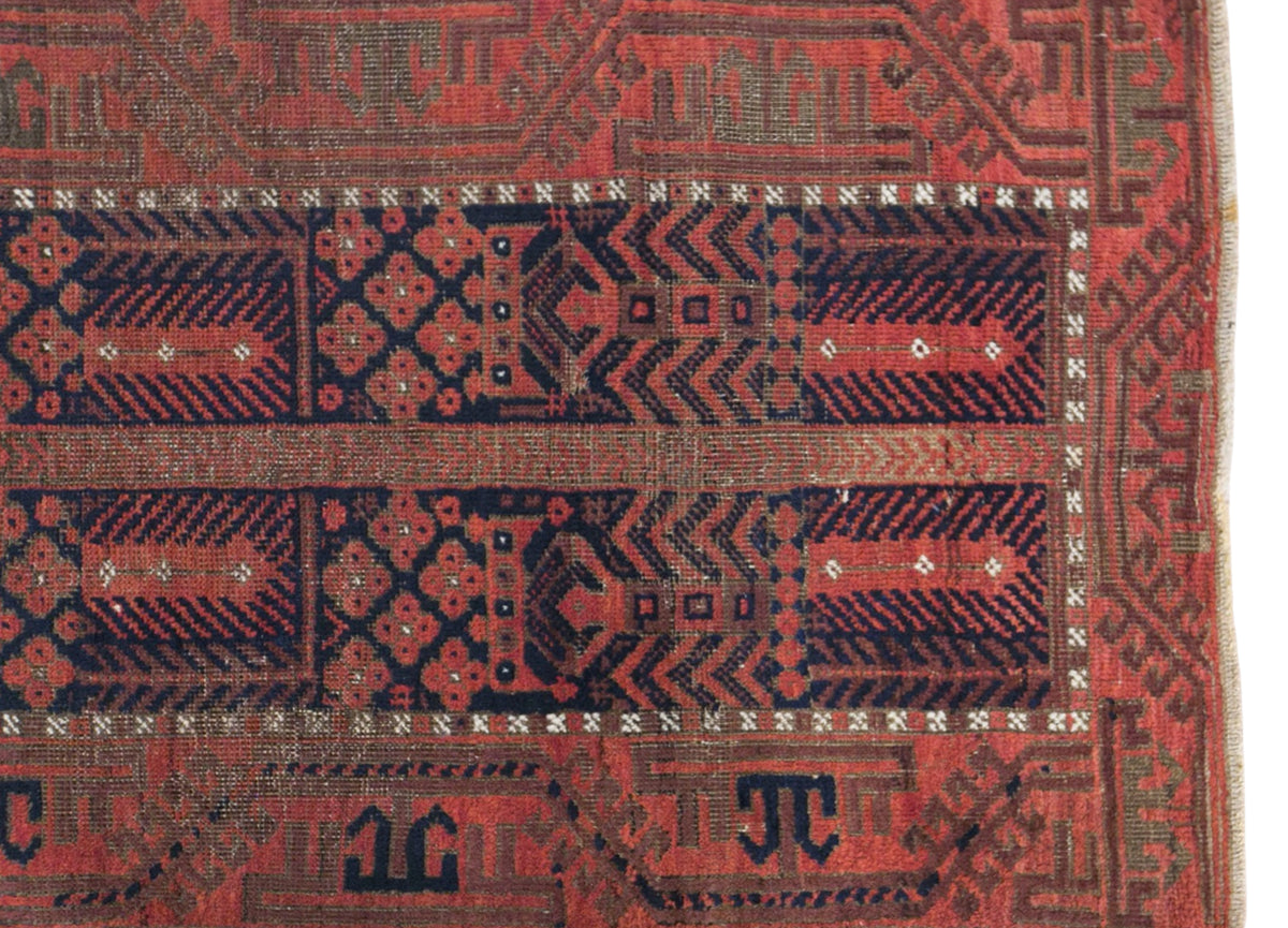 Vintage Baluch Rug, 75 × 150 cm / 2.5 x 4.9 ft Handmade Wool Rug