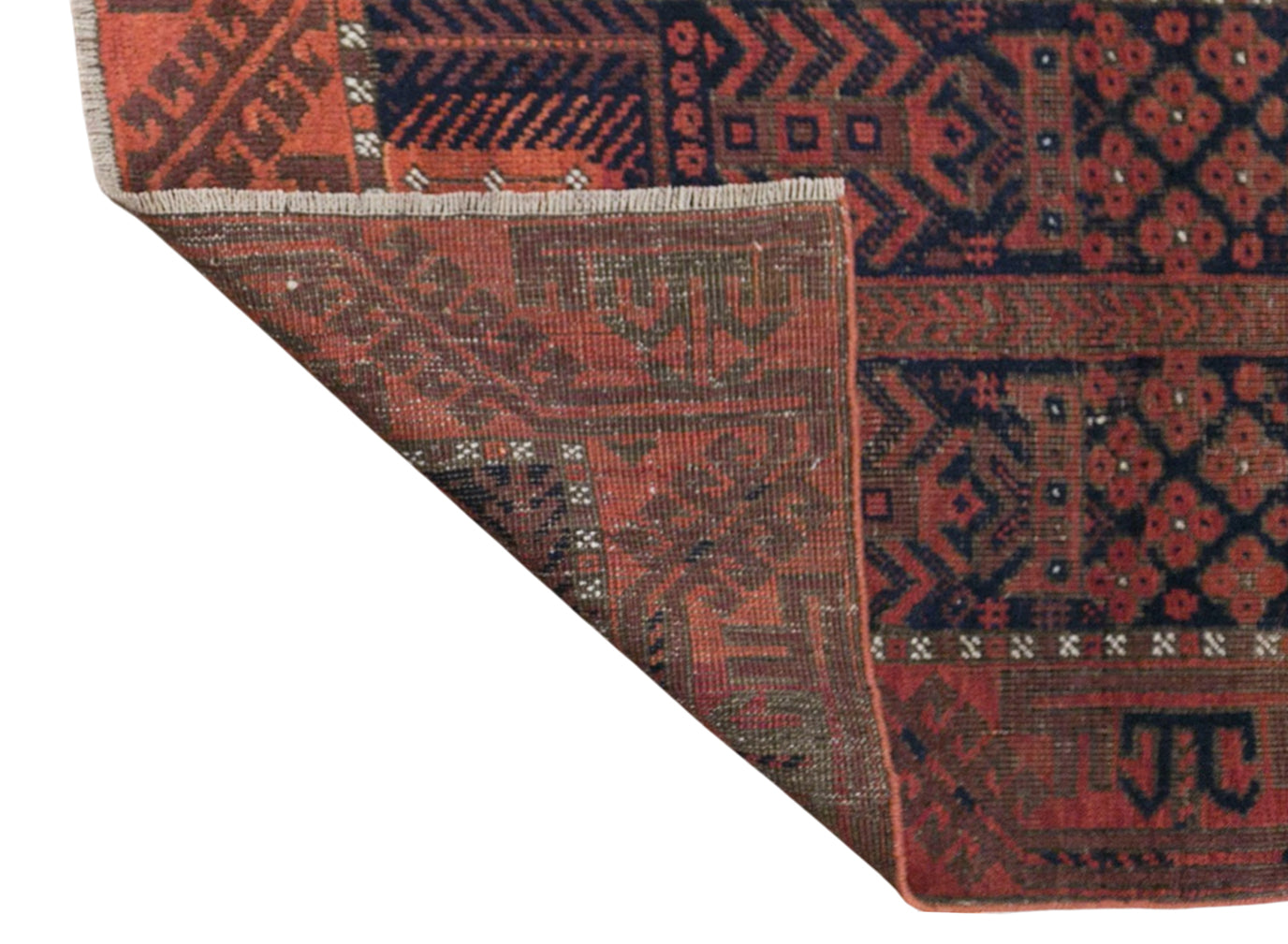 Vintage Baluch Rug, 75 × 150 cm / 2.5 x 4.9 ft Handmade Wool Rug