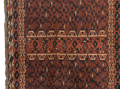 Vintage Turkmen Rug, 105 × 160 cm / 3.4 x 5.2 ft Handmade Wool Rug