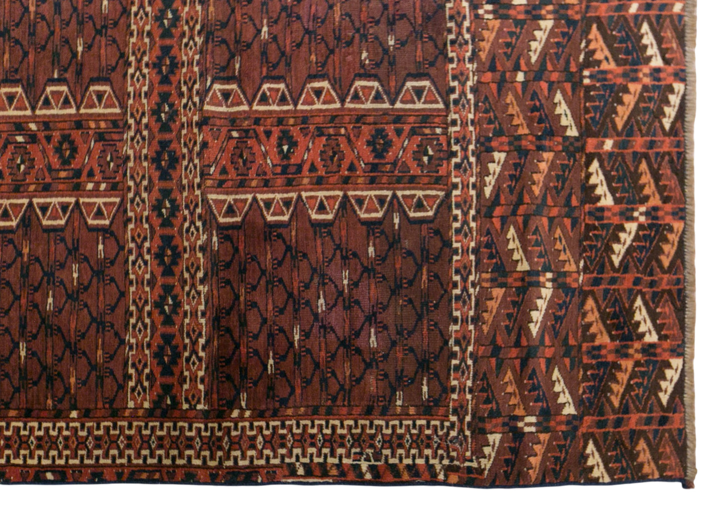 Vintage Turkmen Rug, 105 × 160 cm / 3.4 x 5.2 ft Handmade Wool Rug