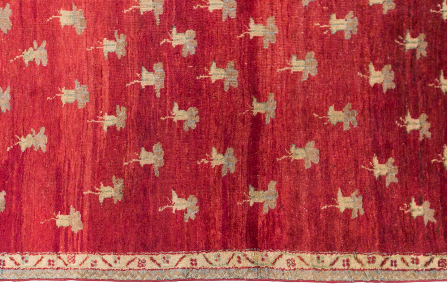 Vintage Oushak Kula Runner Rug, 113 × 360 cm / 3.7 x 12 ft Handmade Wool Rug