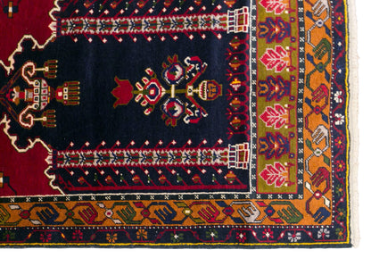 Vintage Konya Prayer Rug, 102 × 195 cm / 3.3 x 6.4 ft Handmade Wool Rug