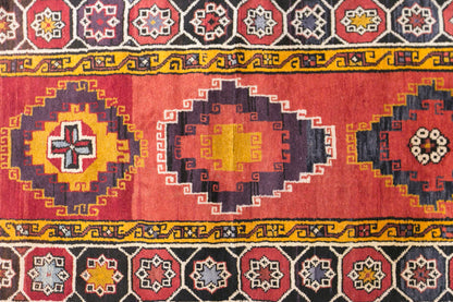 Vintage Konya Rug, 90 × 175 cm / 3 x 5.7 ft Handmade Wool Rug