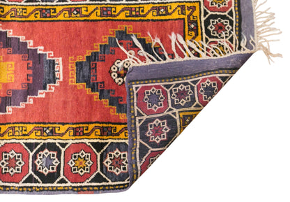Vintage Konya Rug, 90 × 175 cm / 3 x 5.7 ft Handmade Wool Rug