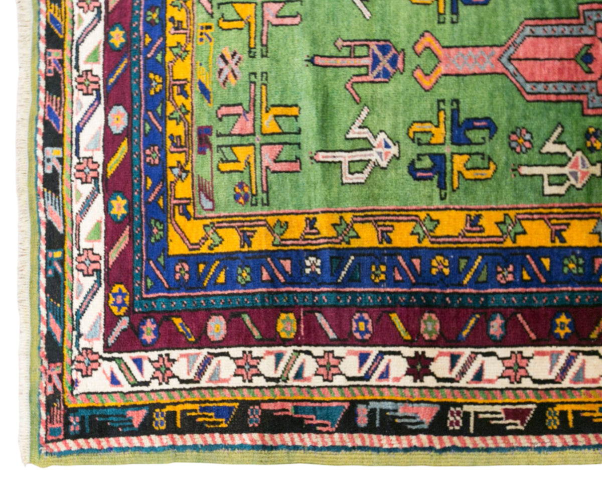 Vintage Konya Prayer Rug, 135 × 210 cm / 4.4 x 6.9 ft Handmade Wool Rug