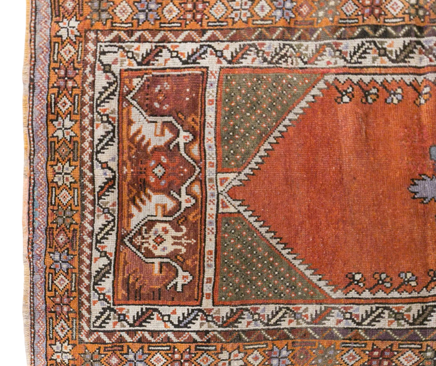 Vintage Kırşehir Rug, 95 × 150 cm / 3.1 x 4.9 ft Handmade Wool Rug