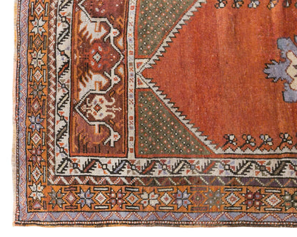 Vintage Kırşehir Rug, 95 × 150 cm / 3.1 x 4.9 ft Handmade Wool Rug